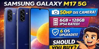 Samsung Galaxy M17 5G बना ‘Amazon Best Seller’! Snapdragon 4 Gen 2 की तेज़ रफ़्तार और 4 साल के OS Upgrades! खरीदने से पहले 5 बड़ी बातें जान लो!