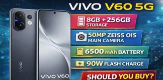Vivo V60 5G Review: 5000 Nits की डिस्प्ले, Snapdragon 7 Gen 4. क्या यह है 2026 का ‘Flagship Killer’? खरीदने से पहले जानें सब कुछ!