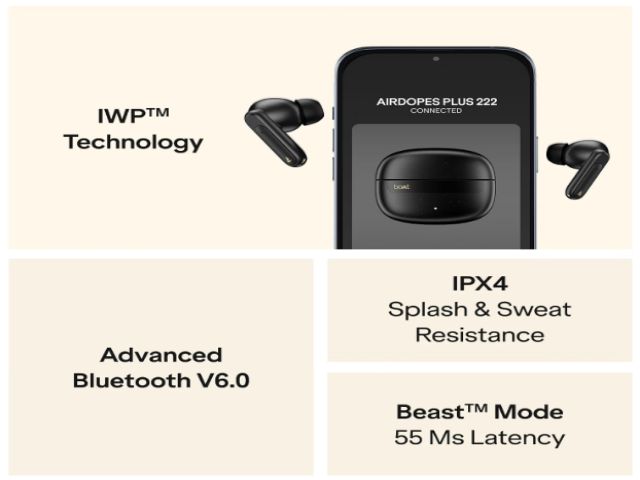 boAt Airdopes Plus 222